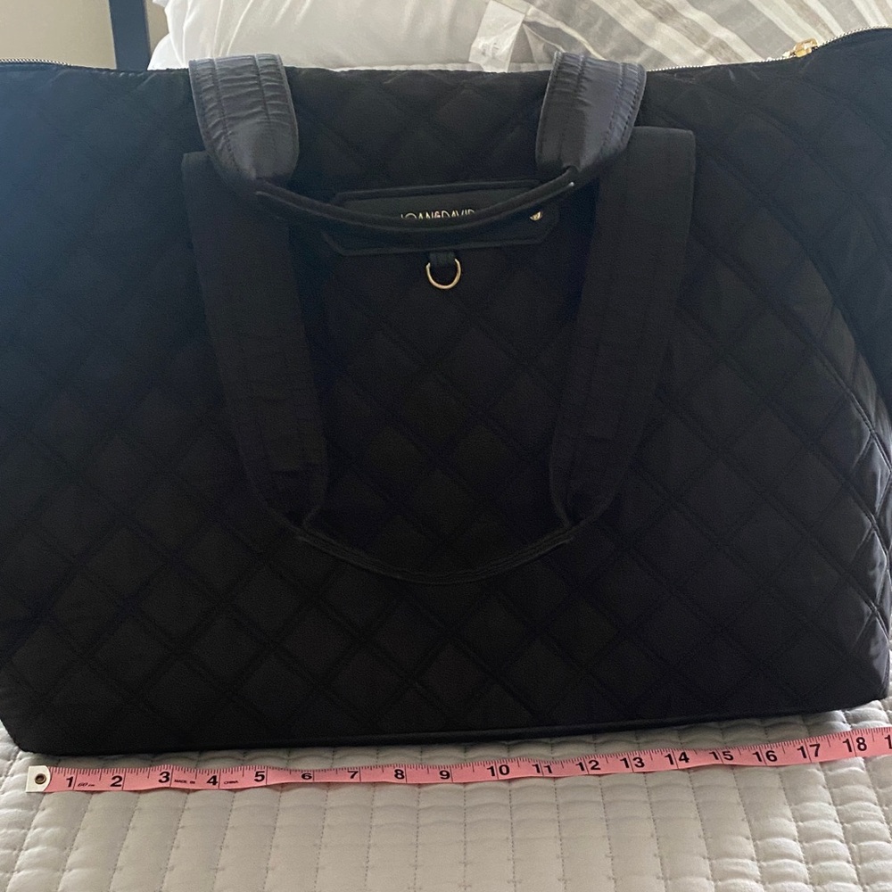 Joan & David Elegant Black Quilted Bag - Picture 5 of 5
